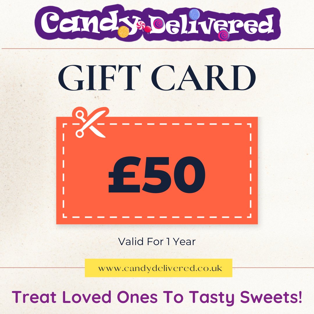Candy Delivered £50 Gift Card Candy Delivered from £50.00